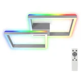 led rgbw prigušiva prislonjen plafonski luster frame 2xLED/17W/230V 2700-6500K+ do