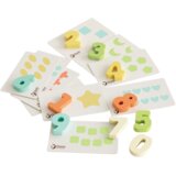 Classic World Pastel drveni set prvih edukativnih igračaka, 25 dijelova, 12–18 mjeseci | shoptok.hr