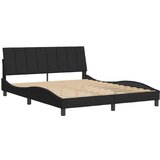 vidaXL okvir za krevet s uzglavljem crni 160x200 cm baršunasti | shoptok.hr