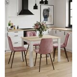 Libra stolica - tamnoružičasti baršun / noge od oraha x 1 | shoptok.hr