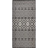  tepih ravnog tkanja 80 x 150 cm crne pruge | Eponuda.com