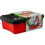  Sudoper s priborom za igru + štednjak - crveno/sivi | shoptok.hr