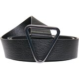 Urban Classics Accessoires Synthetic Leather Triangle Buckle Belt black | shoptok.hr