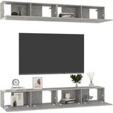 vidaXL TV omarice 4 kosi betonsko sive 100x30x30 cm iverna plošča | Shoptok.si