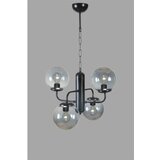 Opviq pekin 4 Lü siyah Füme Camlı avize blackfume chandelier | ePonuda.com