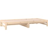  Dnevni ležaj na izvlačenje 2 x (90 x 200) cm masivna borovina | shoptok.hr