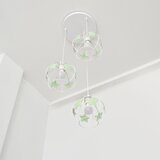  Dečiji luster na sajli STARS 3xE27/15W/230V zelena/bela | Eponuda.com