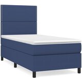  The Living Store Box spring postelja z vzmetnico moder 90x200 cm blago - Box Spring Postelja, (21454075) | Shoptok.si