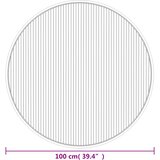  Okrugli tepih sivi 100 cm od bambusa | shoptok.hr
