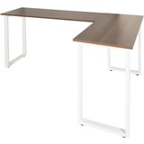 MID.YOU Kotna Pisalna Miza Workspace Basic I, Barva Oreha, Bela | Shoptok.si