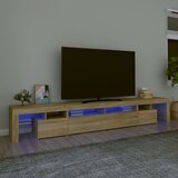  The Living Store TV omarica z LED lučkami sonoma hrast 260x36,5x40 cm - TV Omarica, (21499166) Cene