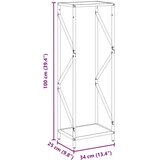  stojalo za drva, 34x25x100 cm | Shoptok.si