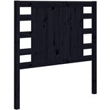 Maison Chic posteljno vzglavje - vzglavna omarica - nočna omarica črno 81x4x100 cm trdna borovina, (21705573) Cene