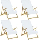  Ručnici za plažu 4 kom bijeli 60 x 135 cm od tkanine 400 GSM | shoptok.hr