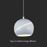  LED luster na sajli LED/8,5W/230V 3000K bela | Eponuda.com