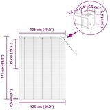  Zavjesa za prozor sa zavjesama Ostalo Srebrna 125 x 175 cm Aluminij | shoptok.hr