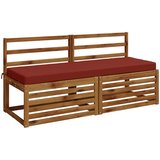  Jastučić za klupu SOEST 100% poliester Crvena 150 x 50 x 8 cm Slike