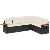 6-dijelni set vrtnih sofa s jastucima od poliratana | shoptok.hr