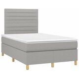  s oprugama i madracem svjetlosivi 120x190 cm od tkanine | shoptok.hr