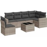  7-dijelni set vrtnih sofa svjetlosivi od poliratana | shoptok.hr