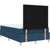 Box Spring Krevet s Madracem Plavi Mali Dvostruki Tkanina | shoptok.hr