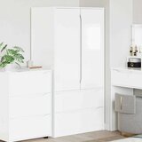 Ormarić s ladicama Visoki Sjaj Bijeli 79,5 x 49 x 156 cm | shoptok.hr
