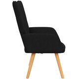  Stolica za opuštanje od tkanine crna | shoptok.hr