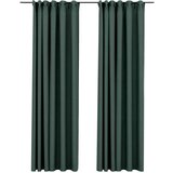Furnova Zatemnitvene zavese z obešali 2 kosa zelene 140x225 cm, (21917906) | Shoptok.si
