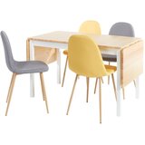 Bonami Essentials Set od Brisbane blagovaonskog stola i četiri Lissa blagovaonske stolice - | shoptok.hr