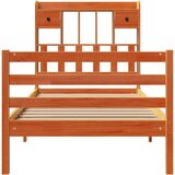  Knjižna postelja brez vzmetnice vošč. rjava 75x190 cm borovina, (21653657) | Shoptok.si