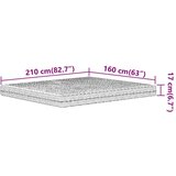 vidaXL Vzmetnica iz pene bela 160x210 cm trdota H2 H3 | Shoptok.si