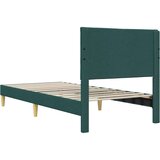  Okvir za krevet Tamnozelena 100 x 200 cm tkanina - Tamnozelena 100 x 200 cm | shoptok.hr