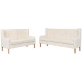  2-dijelni set sofa od tkanine krem bijeli | Eponuda.com
