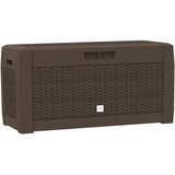  Vrtna kutija za pohranu smeđa 119 x 48 x 60 cm polipropilen | shoptok.hr