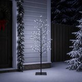  Božićno drvce s izgledom breze Bijela 47 x 240 cm Čelik | shoptok.hr