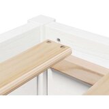 vidaXL Okvir za krevet bijeli 150x200cm od masivne borovine | shoptok.hr
