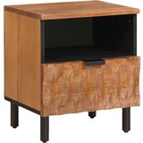  Noćni ormar s ladicama Smeđa 40 x 33 x 46 cm Čvrsto drvo manga | shoptok.hr