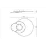 Globo STROPNA LED-SVETILKA Beltran 125-1200 lm 2700-6500 K 230 V | Shoptok.si