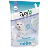 Sanicat Upijajući silikonski posip za mačke Diamonds 5l Cene