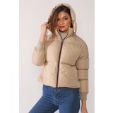 Dewberry Z6650 LADIES PUFFER COAT-BEIGE | shoptok.hr