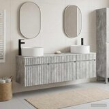  Set ormarića za kupaonicu 3 kom. Betonska siva - Betonska siva | shoptok.hr