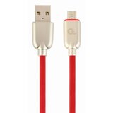 Gembird CC-USB2R-AMmBM-2M-R microUSB Premium gumijasti polnilni in podatkovni kabel 2m Rdeča, (5000136443) | Shoptok.si