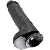 King Cock 11 - veliki, testikularni dildo (28cm) - crn | shoptok.hr