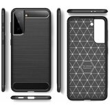  Gumijasti / gel etui Carbon za Samsung Galaxy S21 - črni Cene
