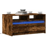  Stolić za kavu LED boja dimljenog hrasta konstruirano drvo | shoptok.hr