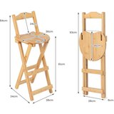  2 sklopna barska stola, visina sjedišta 61 cm | shoptok.hr