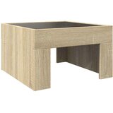 Stolić s beskonačnim LED svjetlima boja hrasta 50x50x30 cm Smeđa | Shoptok.si