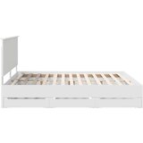  Konstrukcija postelje Bela 180 x 200 cm Inženirsko leseno, (5000121236) | Shoptok.si