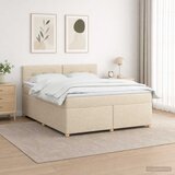  Boxspring krevet s madracem Krem 180 x 200 cm Tkanina | shoptok.hr