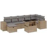 vidaXL 8-dijelni set vrtnih sofa od poliratana s jastucima bež | shoptok.hr